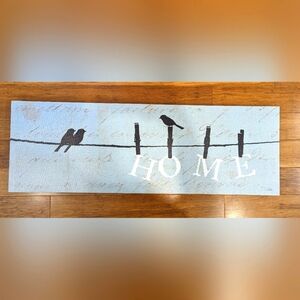 Home blue bird canvas. Large canvas.